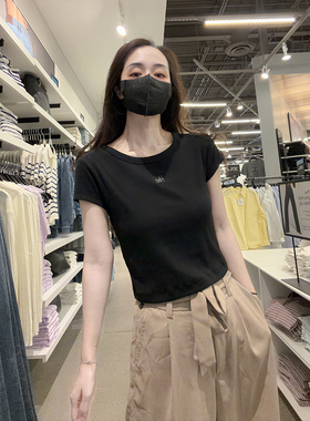 Calvin Klein CK女士新款夏季休闲宽松显瘦圆领短袖T恤CW632