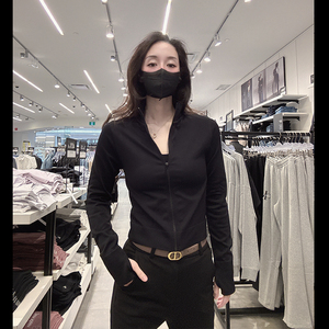 Calvin Klein CK女士春夏修身显瘦立领运动开衫卫衣外套CW108
