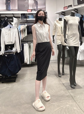 CalvinKlein高腰半身裙