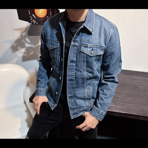 Calvin Klein/ck男士新款纽扣牛仔衣服夹克外套排汗透气翻领CM8-2
