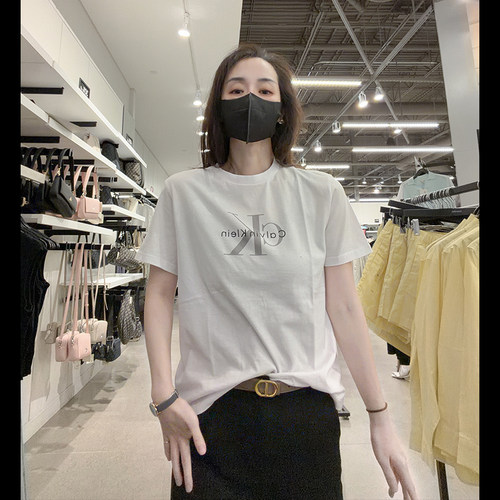 CalvinKlein女士圆领短袖T恤