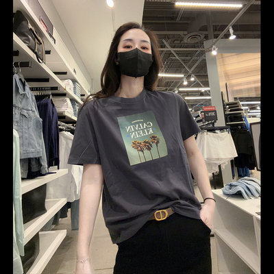 CalvinKlein女士圆领短袖T恤