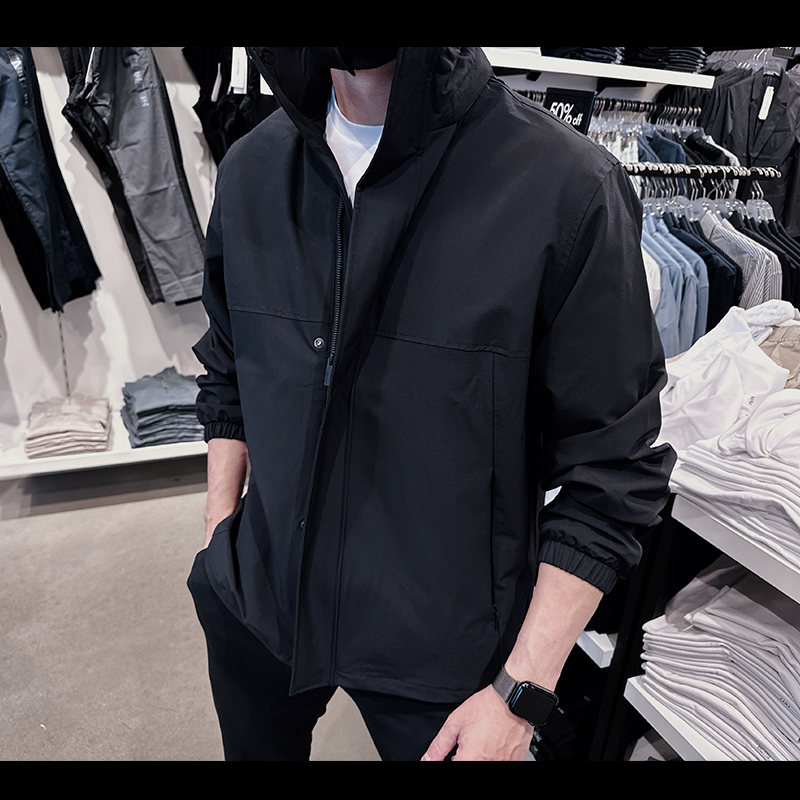 CalvinKlein男防风防雨夹克