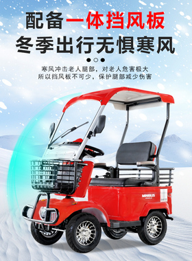 小巴士e20电动四轮助力电瓶车工厂男女家用接送孩子四轮电动带棚