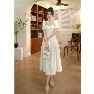 【JANE·简】夏季小众新款女装轻熟风气质收腰连衣裙显瘦80270