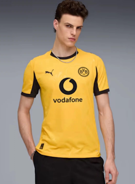 Puma彪马男子多特蒙德纪念款球迷版球衣吸湿速干短袖T恤780112-03