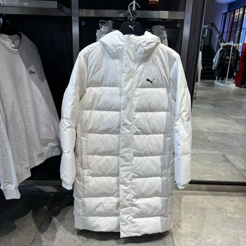 Puma彪马男女长款连帽羽绒外套
