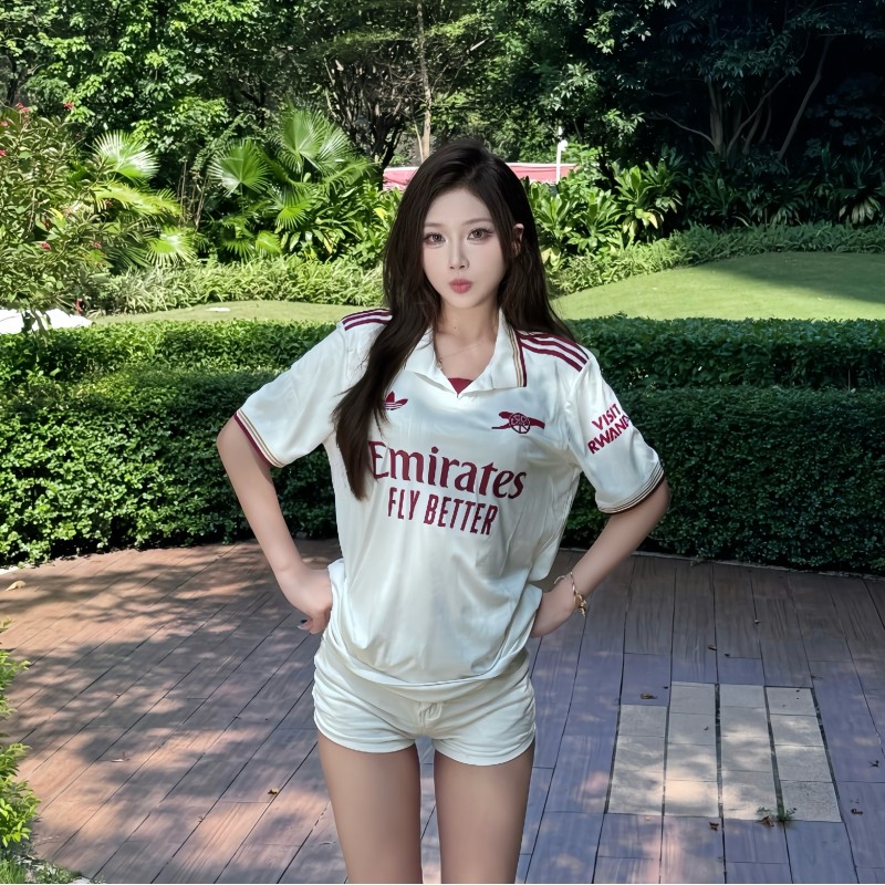 Adidas阿迪达斯25-26赛季阿森纳客场球员版短袖足球服球衣JI9554