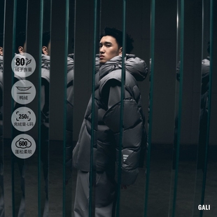 Adidas阿迪达斯GALI同款 先锋羽绒服拒水保暖连帽鸭绒夹克KC2588