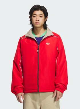 Adidas阿迪达斯男子蛇年新年款运动休闲双面穿立领宽松棉服KA0822