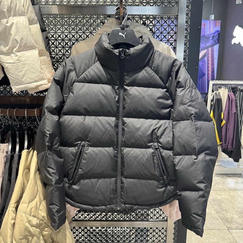 彪马女运动休闲宽松立领羽绒外套