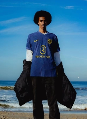 Nike耐克25/26赛季马德里竞技客场球员版短袖足球球衣HJ4551-425