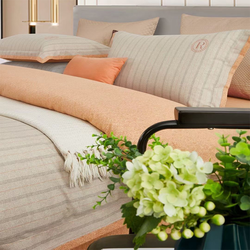 实拍100支全棉磨毛四件套床品