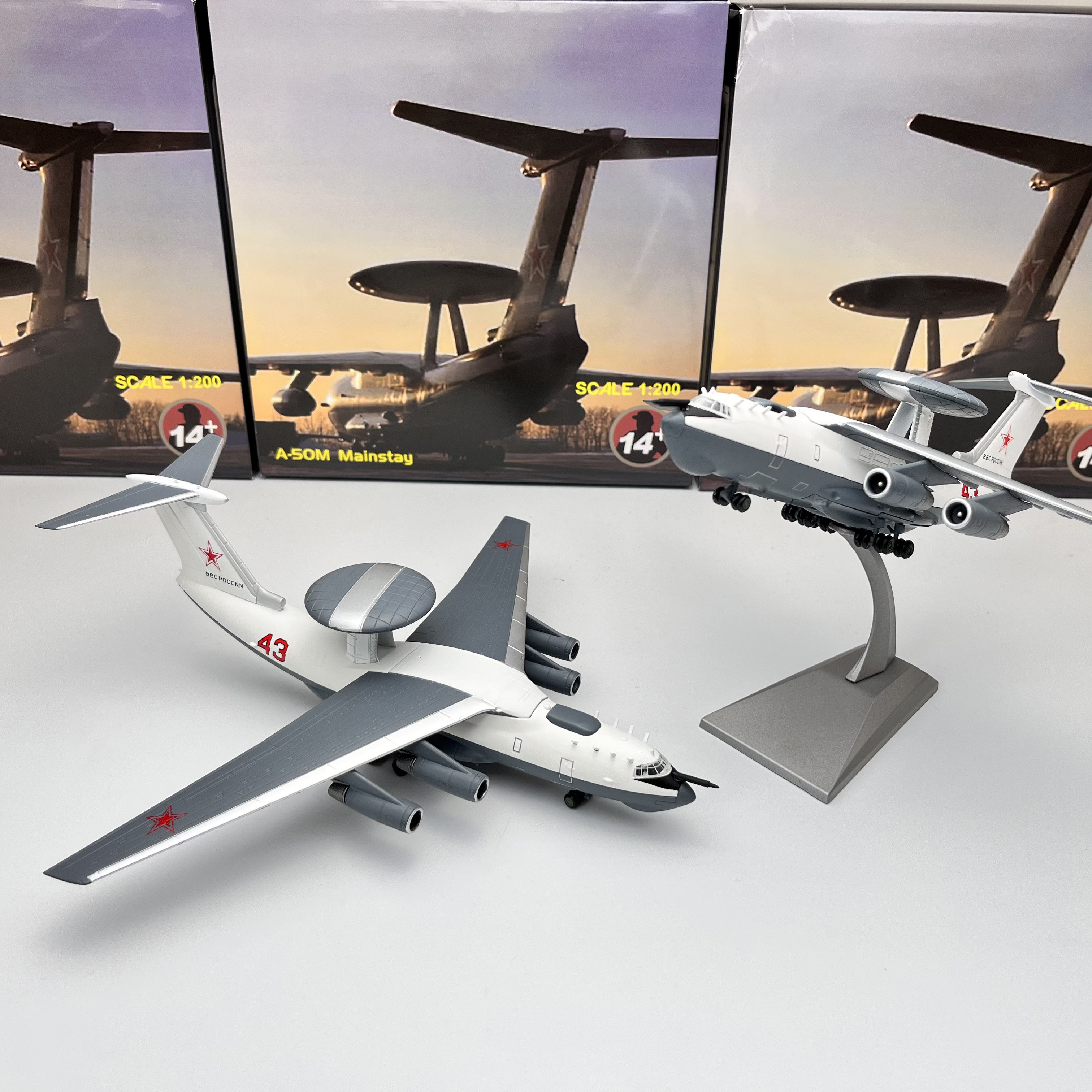 1/200苏联a50m mainstay 支柱预警机军事飞机战斗机模型玩具摆件