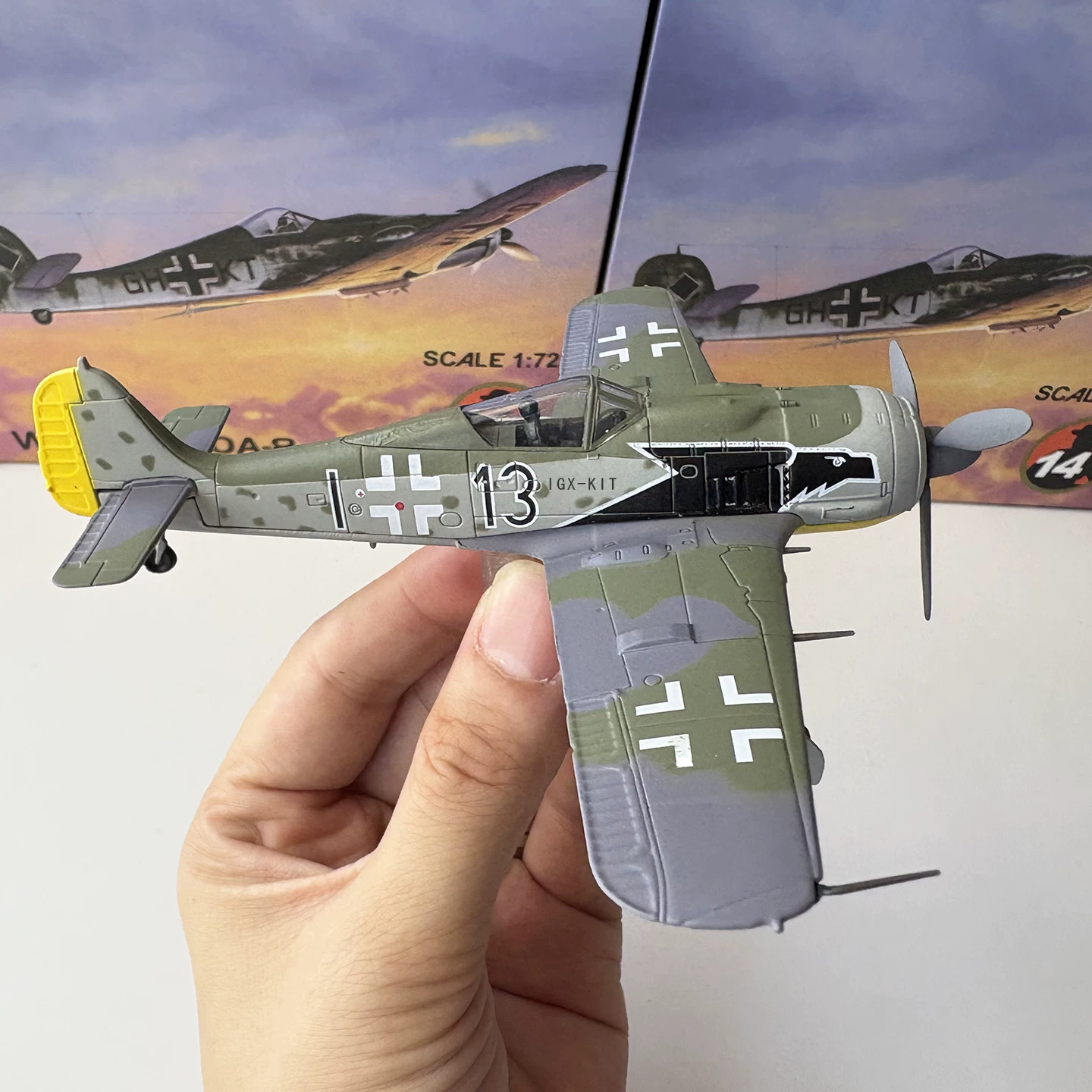 1/72 World War II немецкий FW190 Butcher Bird истребитель воздушная лезвия имитируемый набор моделей коллекции украшения