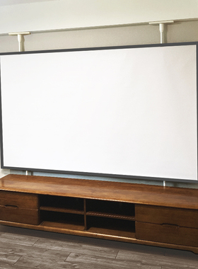 投影幕布支架电动幕画框幕手拉幕简易幕撑杆式支架幕免打孔壁挂