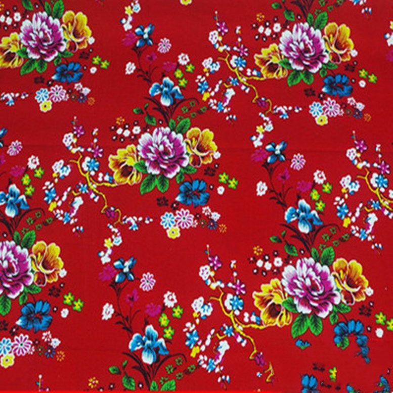 纯棉东北大花布酒店餐厅饭馆农家乐背景装饰装修墙面布料门帘窗帘,居家布艺,海绵垫/布料/面料/手工diy,淘宝优惠券,粉丝福利购,淘宝优惠卷