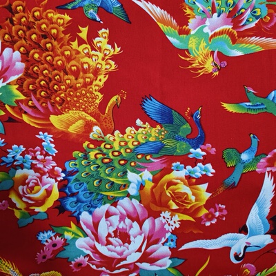 东北大花布中国风零头布