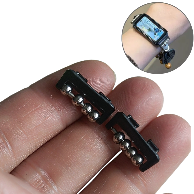 适用华为手环11Pro手环表带DIY配件手工连接器华为11手环串珠编绳图片