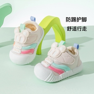 Ginofu一阶段机能鞋08-1-2婴儿学步鞋春季新款防滑防踢软底宝宝鞋