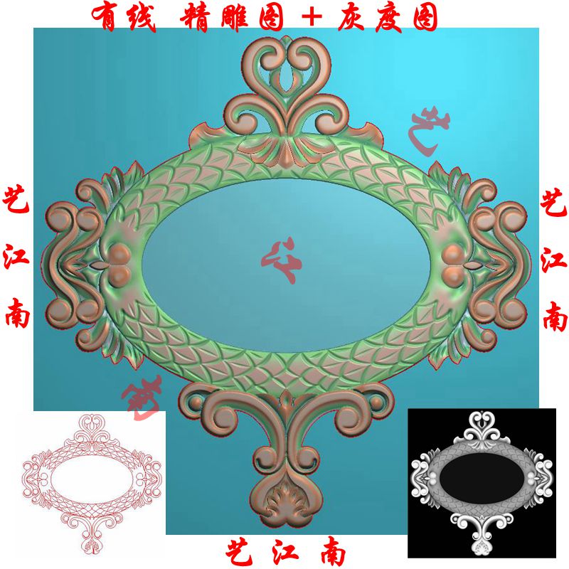 0227墙壁洋花橱柜门花贴花镜设计素材/源文件