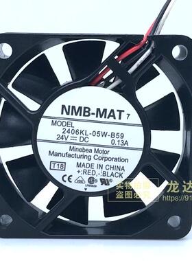 2406KL-05W-B59 NMB 6015 MODEL 24V 0.13A双滚珠变频器风扇