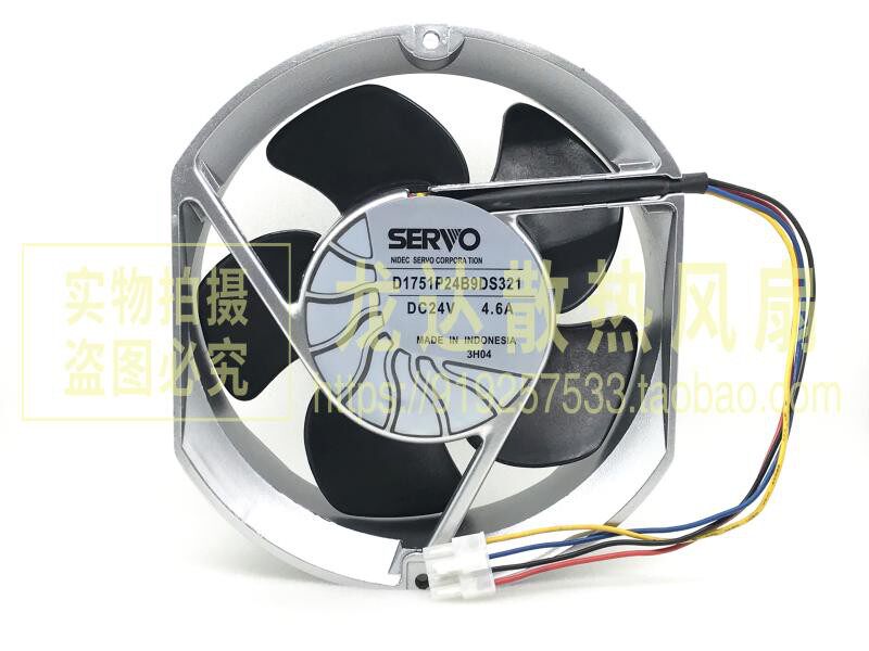 日本SERVO D1751P24B9DS321 /326 DC24V 4.6A 大风量变频器风机