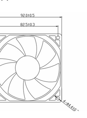 Costech 9cm D09A05SWB ZSQ74 Z00 24V 0.21A 9025 三线散热风扇