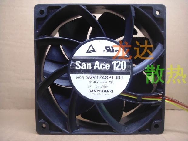 全新原装三洋9GV1248P1J01 48V 0.75A 12038变频器服务器轴流风扇