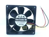 24V SANYO三洋 0.07A 8025 双滚珠风扇 9A0824H401 变频器 原装