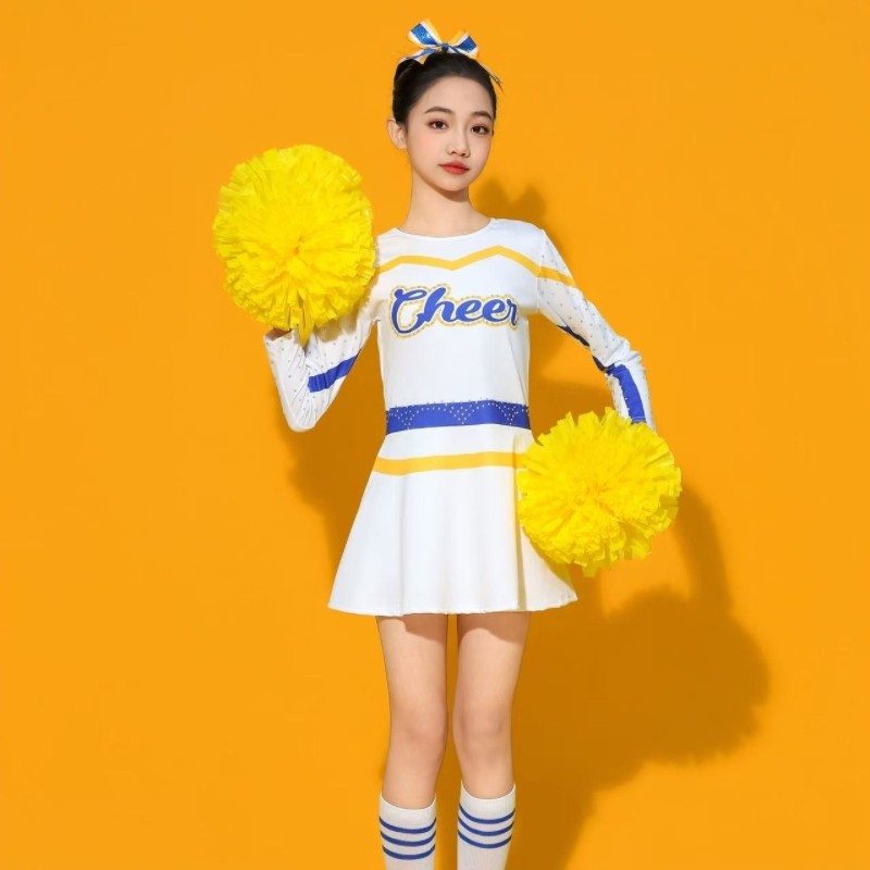 儿童啦啦操服装拉拉队足球宝贝表演服中小学生运动会开幕式演出服