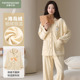 家居服珊瑚绒秋冬款 2026新款 冬季 芬腾可安加厚保暖海岛绒睡衣女款