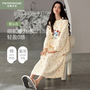 可爱家居服纯棉长款 芬腾可安睡裙春秋季 长袖 2025新款 睡衣女士秋款