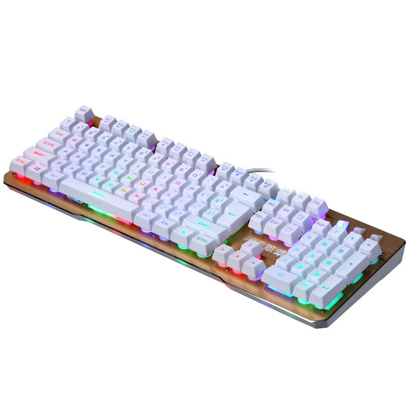 【限时秒杀】彩色发光机械手感键盘 USB有线防水台式游戏lol键盘在类目 电脑硬件/显示器/电脑周边, 键盘中 - 来自Buy2taobao.com提供专业的淘宝代购服务