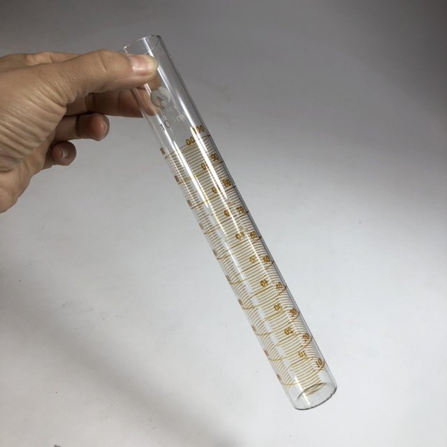 振实密度量筒100ml圈线刻度铜红耐酸碱刻度分度1ml