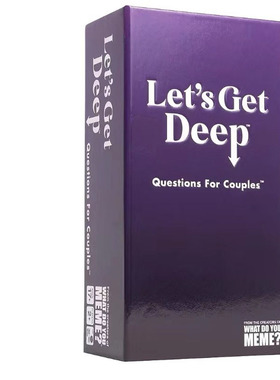 Let's Get Deep A Question Card Game for Couples Date Night
