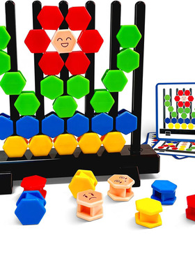 3D Hexagon Building Blocks Puzzle Board Games Geometry Logic