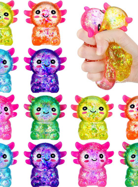 4 Pcs Axolotls Stress Balls Fun Squeeze Fidget Animal toys