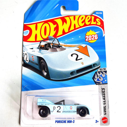 Hotwheels风火轮2026Q合金小跑车模GULF海湾石油PORSCHE保时捷908