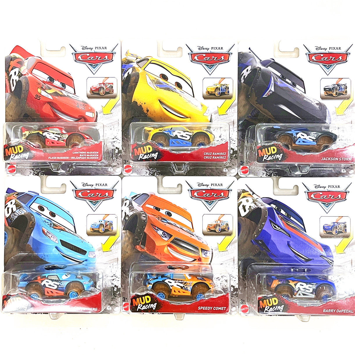 MATTEL美泰cars2019赛车总动员系列合金越野小车GBJ35儿童男孩