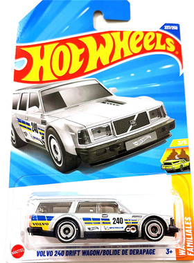HOTWHEELS风火轮合金小跑车模25NQ沃尔沃VOLVO240 DRIFT瓦罐WAGOM
