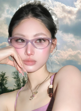 遮阳猫眼复古男女时尚凹造型眼镜