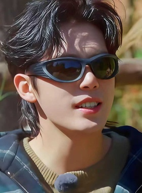 网红男士黑框黑色眼镜运动骑行