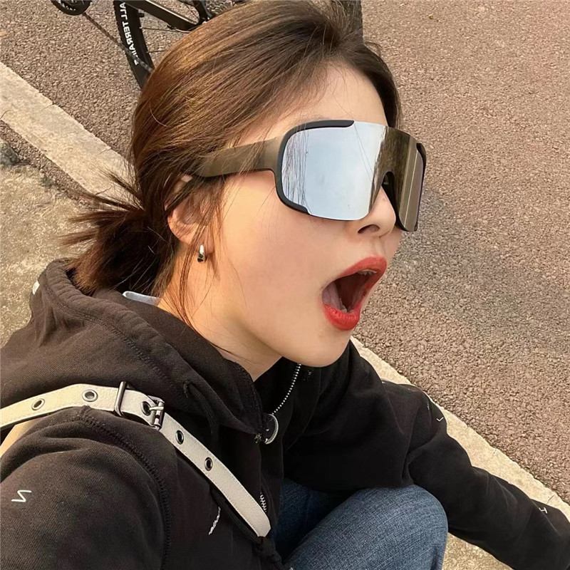 骑行方形时尚男女眼镜