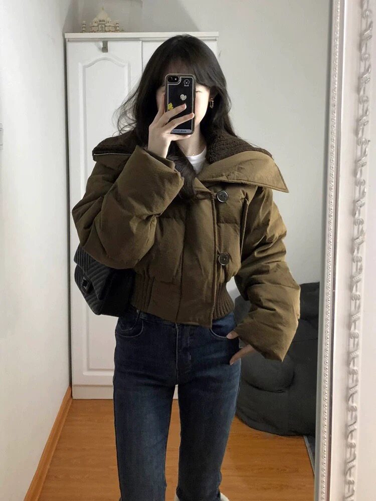 美拉德羽绒服冬装女2026新款棉衣/棉服