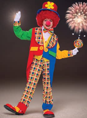万圣节主题服饰儿童cos小丑衣服