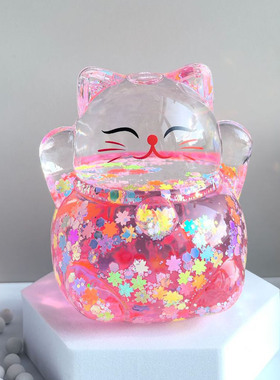 办公室桌面情绪稳定器招财猫摆件