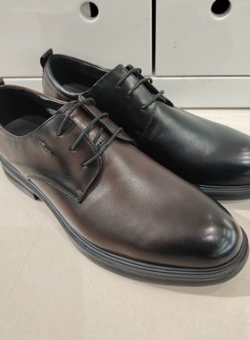 2026年男式春秋单鞋01371头层牛皮系带轻便耐磨底里外真皮商务鞋