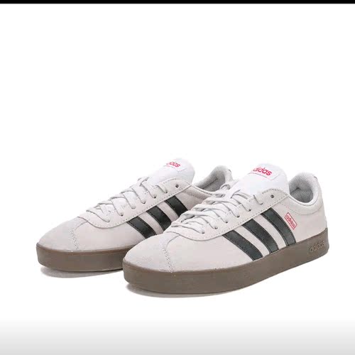 板正体育adidasVL Court 2.0舒适百搭低帮复古休闲运动板鞋js3003