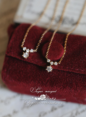 莫桑石闪钻925纯银气质锁骨链